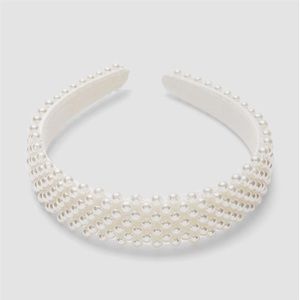 White pearl headband